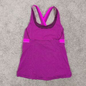 Lululemon Women's Stuff Your Bra Tank Top Size Medium Purple Pink Active Wear